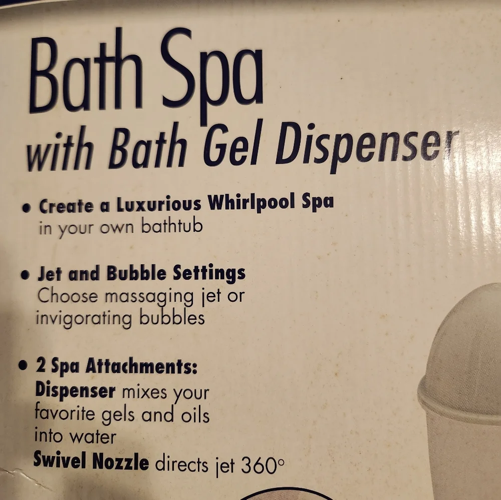 Pollenex Bath Spa with bath gel dispenser